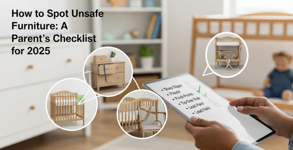 kids furniture quality inspection checklist materials edge banding hardware packaging