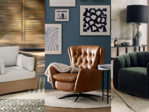 Modern swivel chair for living room