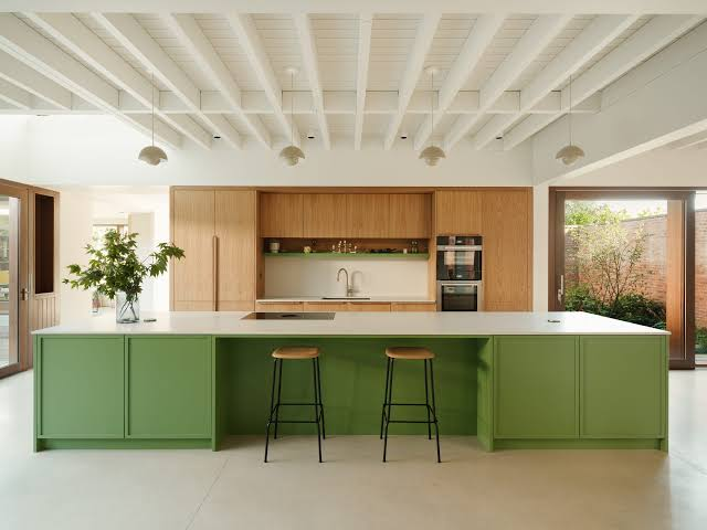 sustainable kitchen cabinets made with eco friendly materials in a modern kitchen