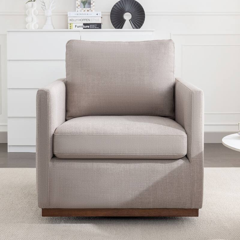 Modern swivel accent chair for living room conversation area