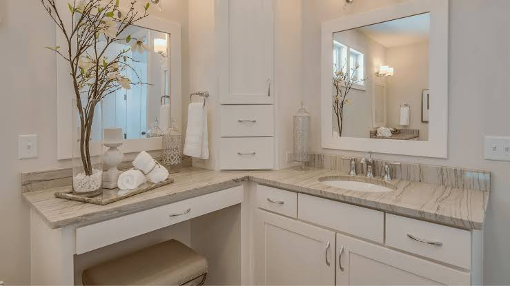 Bathroom vanity furniture for apartments and hotels