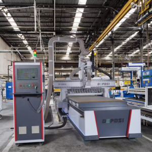 Industrial CNC machine for precision woodworking.