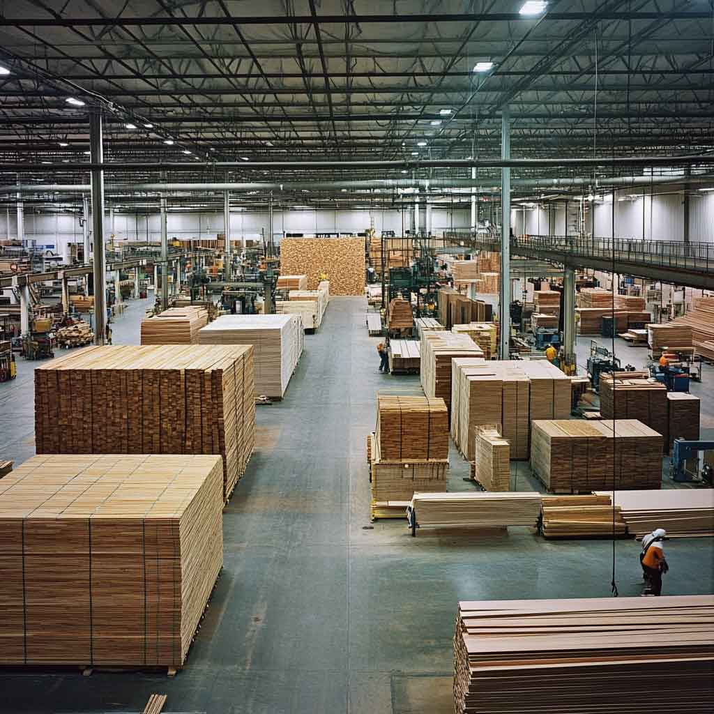 Bulk engineered wood furniture for large projects