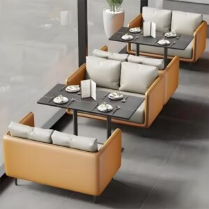 Modern flat pack dining table set for apartments and homes
