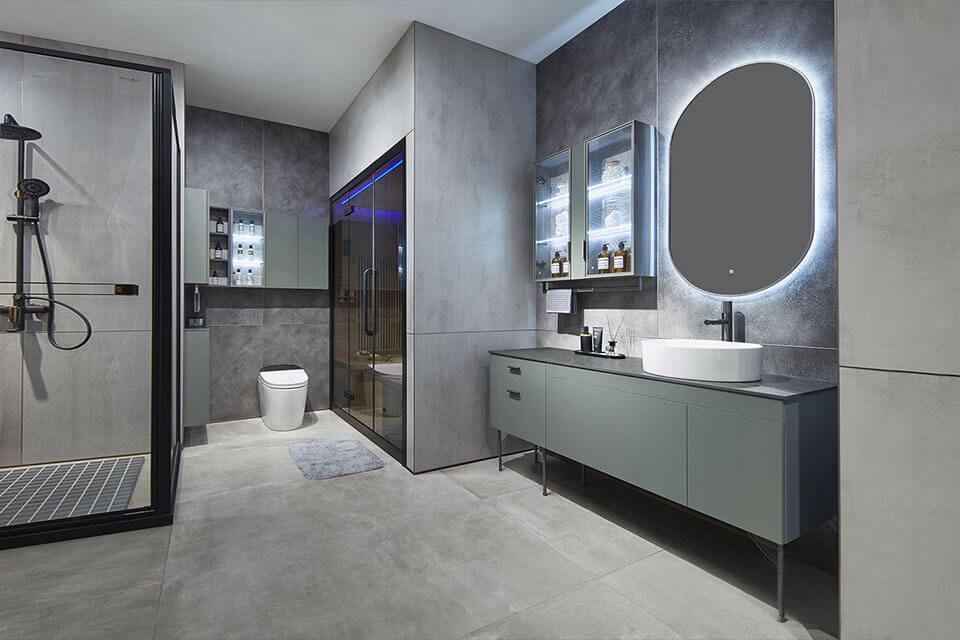 luxury hotel bathroom vanity cabinet design