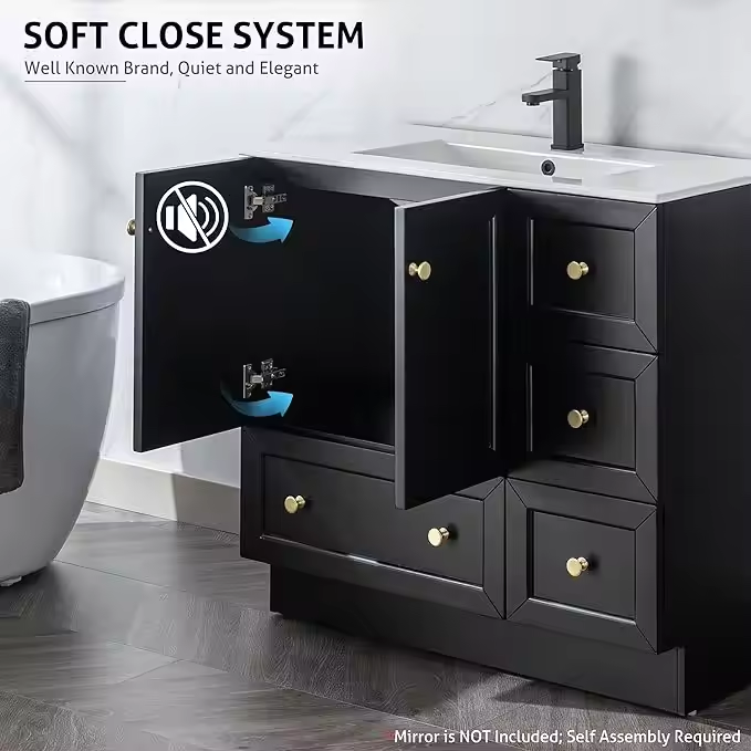 MDF painted bathroom vanity doors