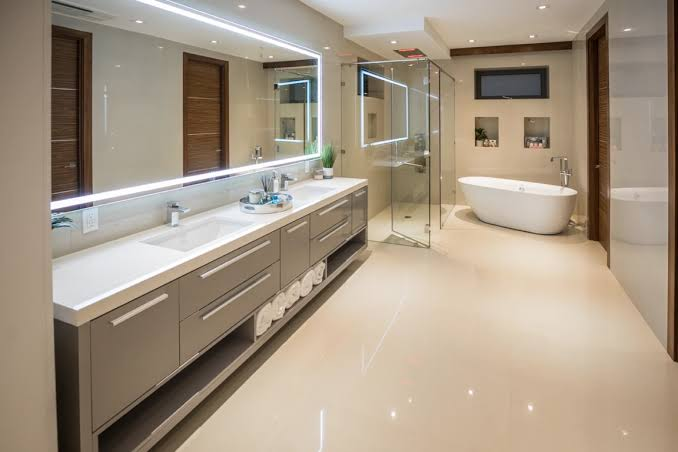 plywood bathroom cabinet material for hotel and apartment projects