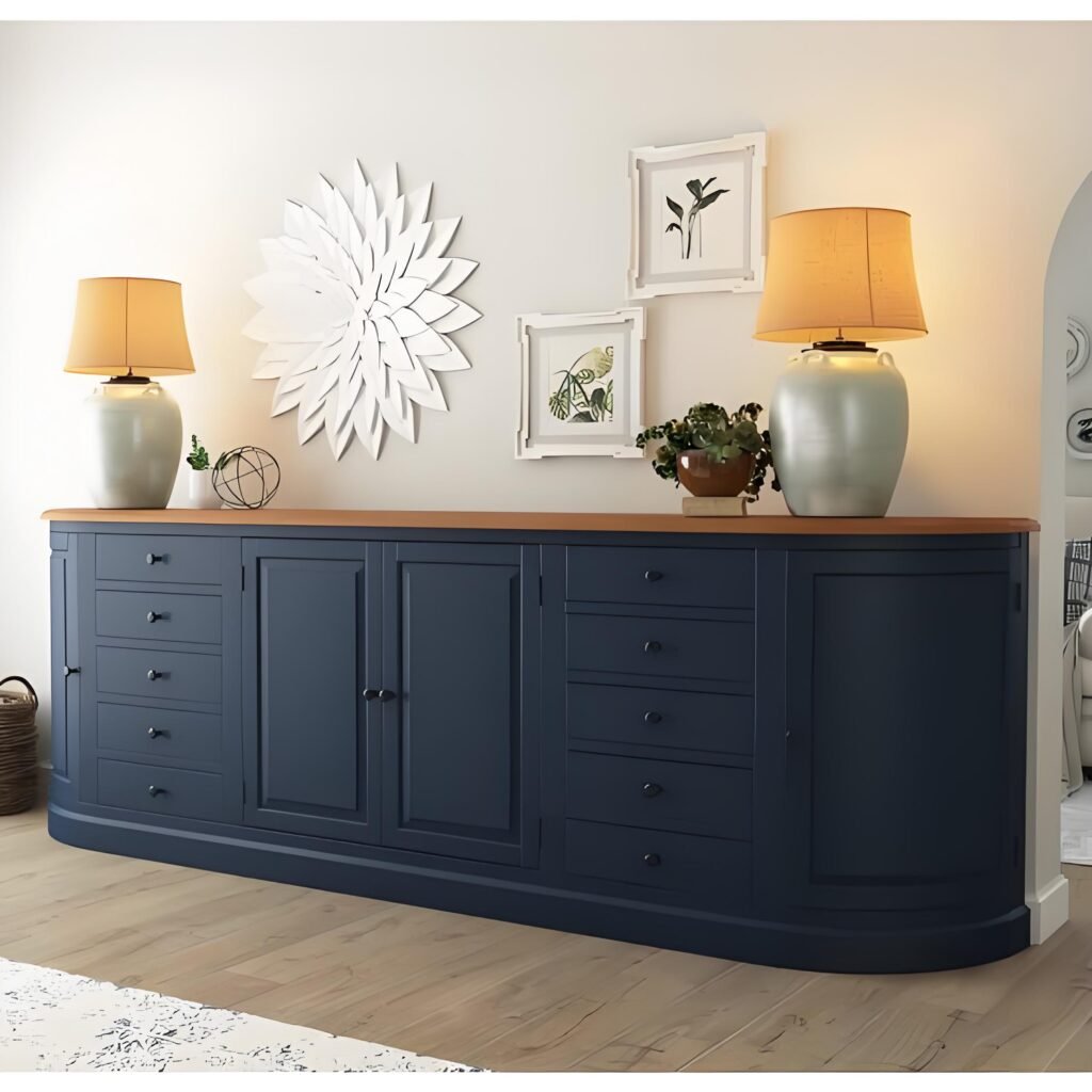 sideboard buffet with drawers and doors in modern dining room