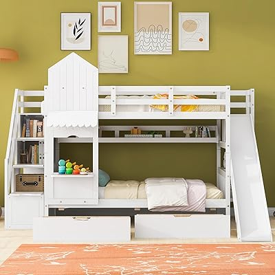 kids bunk bed for small space