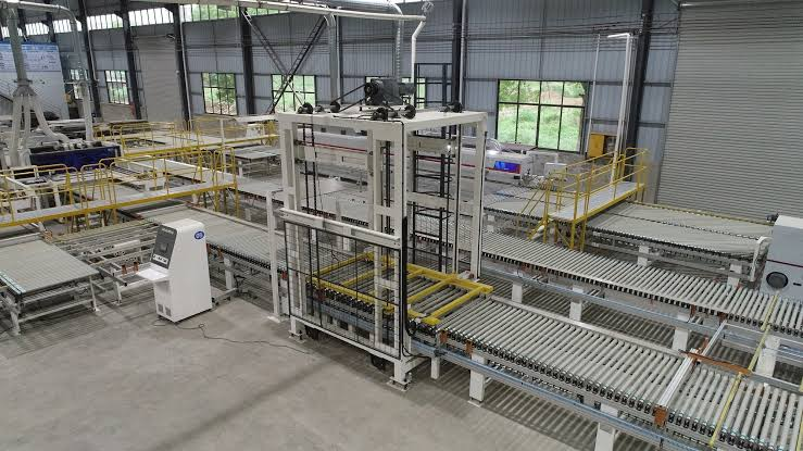 factory workshop for living room furniture manufacturing with CNC production