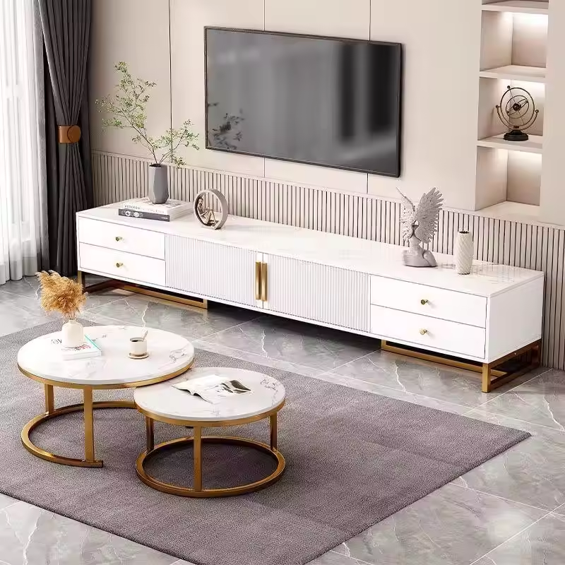 flat pack coffee table and TV stand packaging for export shipment