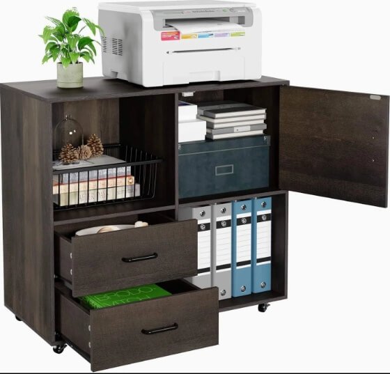 Home office filing cabinets and storage drawers for organized workspace