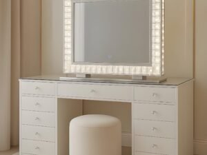 Hotel vanity desk with LED mirror for apartment and hotel projects