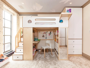 kids bunk bed for small space