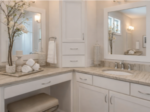 Modern bathroom vanity furniture solution