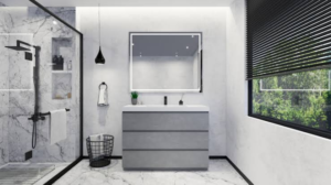 Modern bathroom vanity cabinet for apartments and hotels