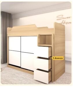 multifunctional bed with integrated storage