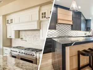 Custom kitchen cabinets and RTA kitchen cabinets for export projects and wholesale supply