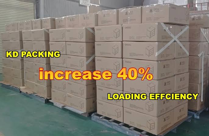 flat pack kitchen cabinet packaging for export