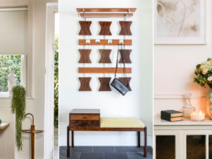 modern minimalist entryway console table