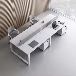 Modular office workstation setup for open office spaces