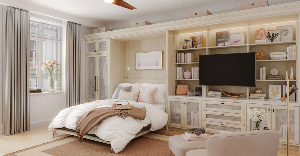 custom wardrobe and storage bed manufacturing