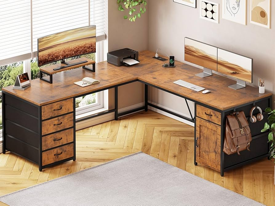 engineered wood home office desk material inspection in furniture factory