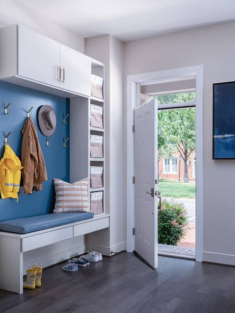 entryway bench with storage for hotel apartment and residential projects