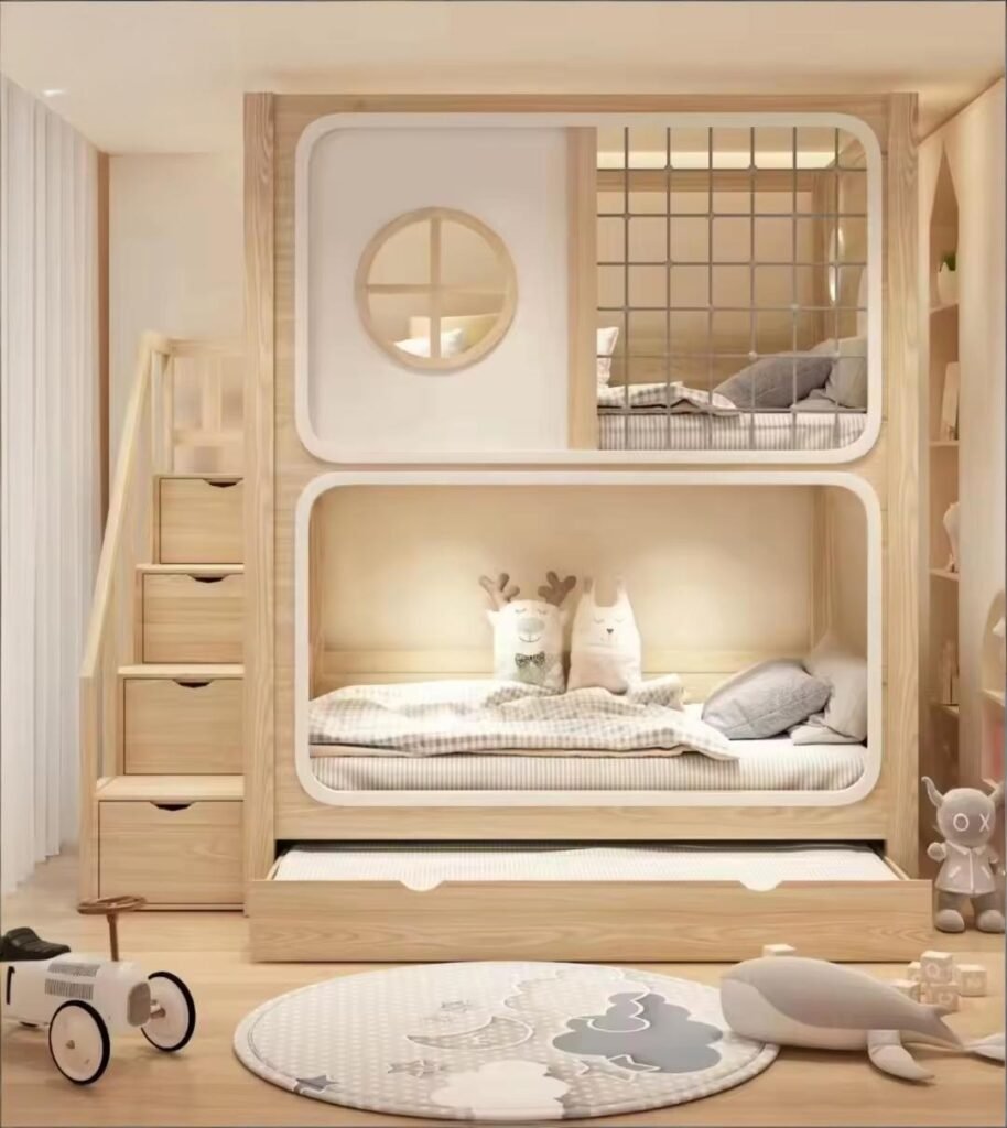 flat pack kids bed export packaging test for overseas shipment