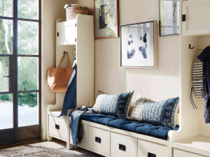 slim entryway shoe cabinet for small apartment hallway