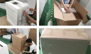 Export packing for flat pack panel furniture with carton marks and hardware bags