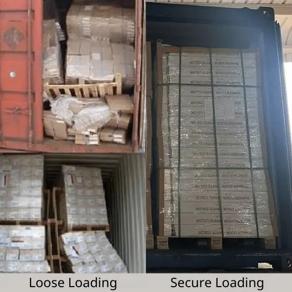 Export packaging for flat pack apartment storage cabinets