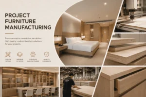 Project furniture manufacturer in China for OEM and ODM flat-pack panel furniture projects
