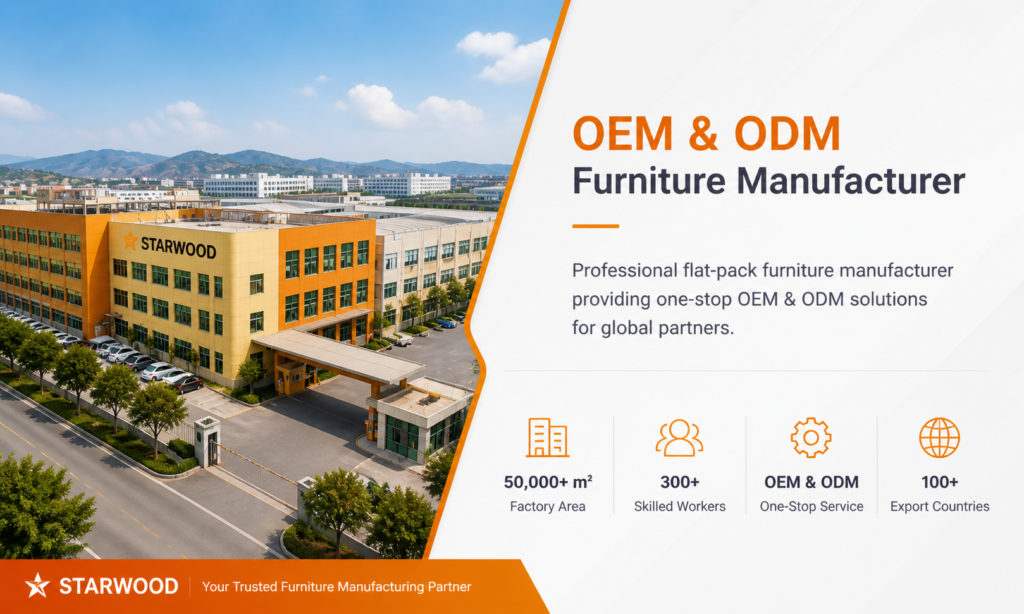 Contract furniture manufacturer producing OEM panel furniture for hotel and apartment projects
