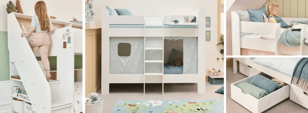 kids bunk beds manufacturer OEM factory for flat pack children furniture