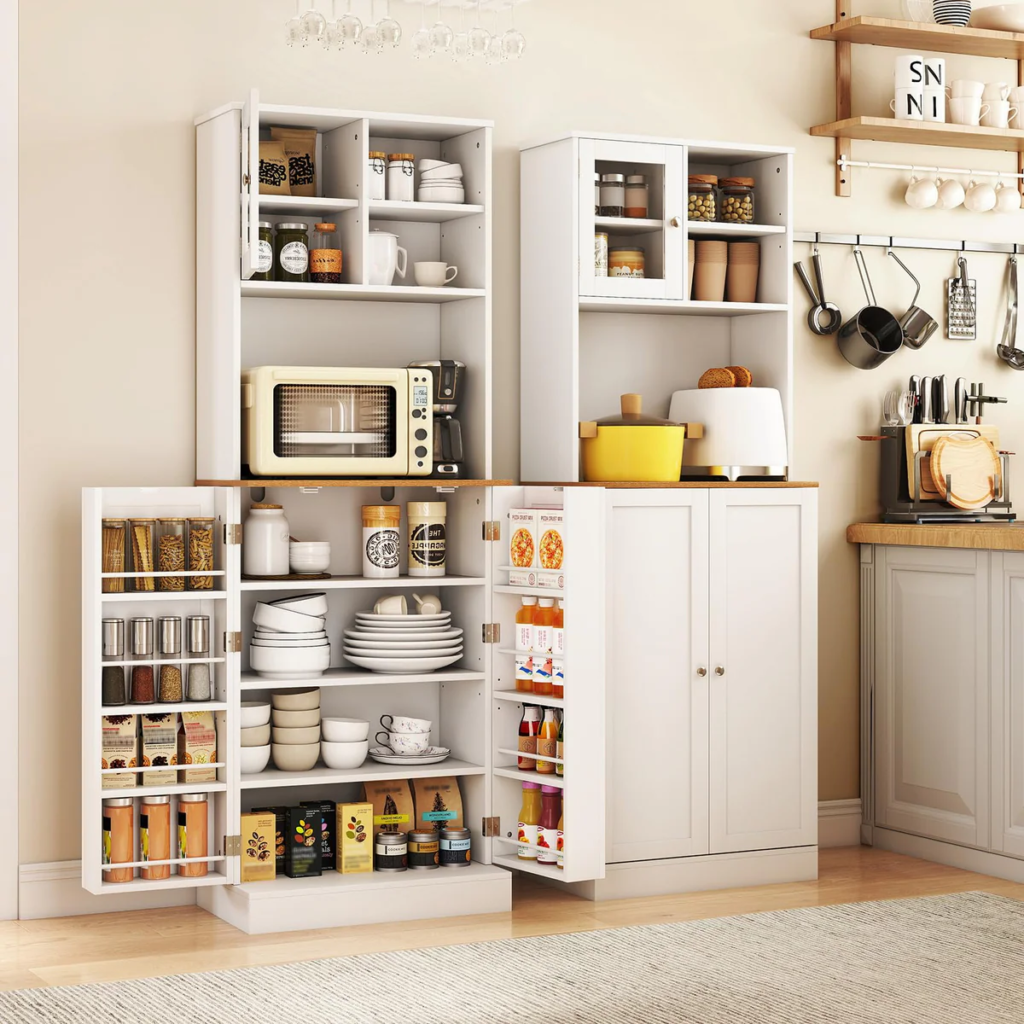 tall pantry cabinet for compact kitchen storage