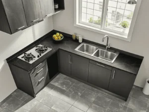 OEM kitchen cabinets manufacturer producing flat pack kitchen cabinets for importers