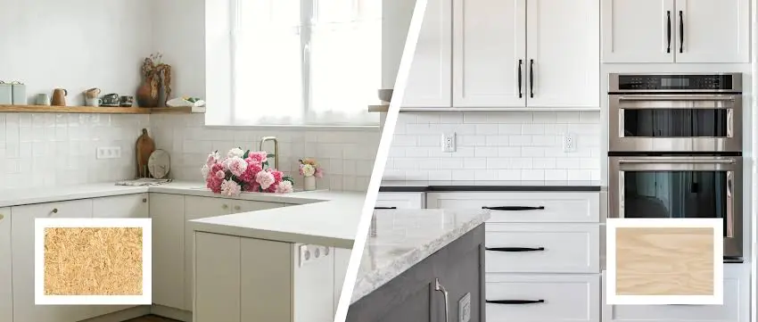 custom kitchen cabinet materials MDF plywood particle board