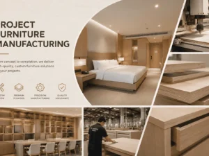 project furniture manufacturer producing flat pack panel furniture for hotels and apartments