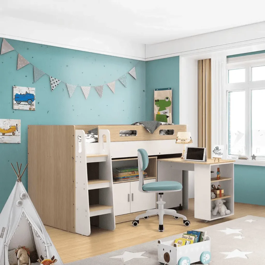 kids bedroom furniture manufacturer producing flat pack beds wardrobes desks and storage cabinets