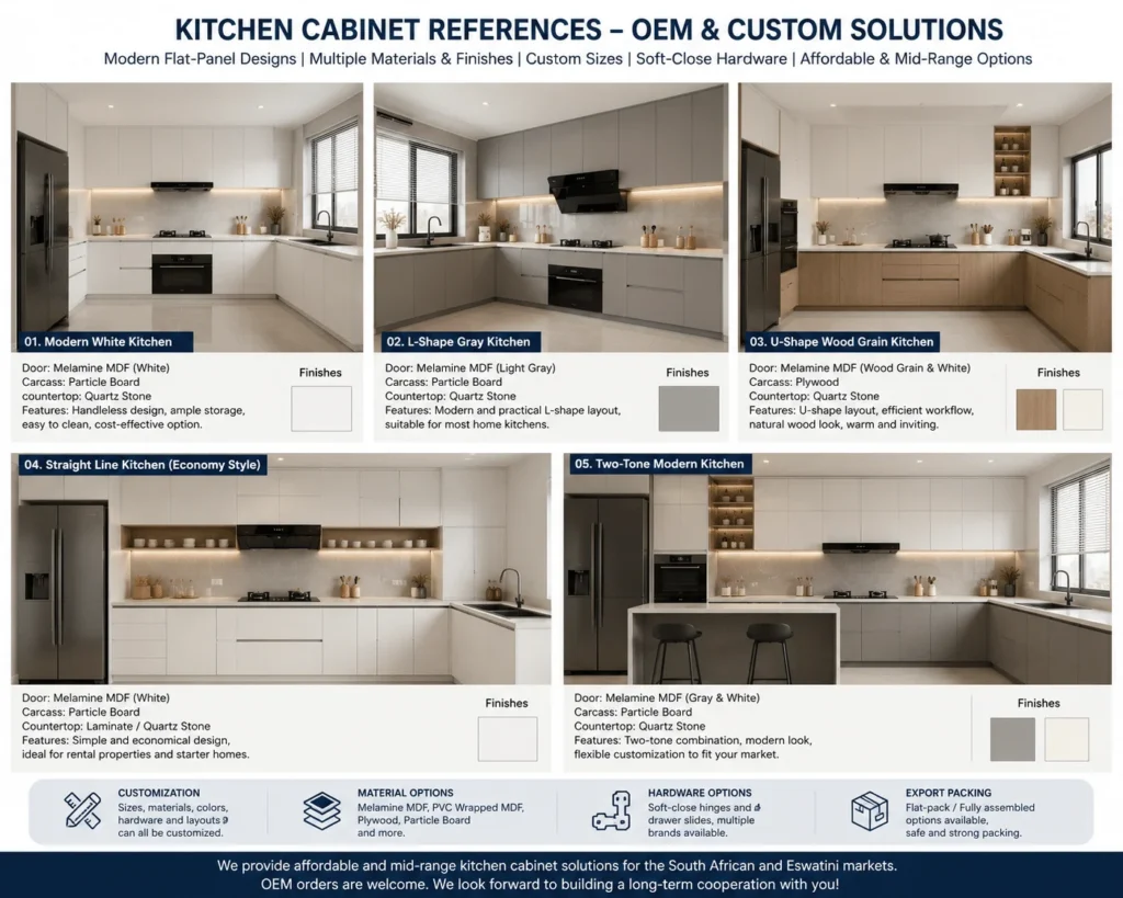 Apartment kitchen cabinet manufacturer offering modern OEM and custom cabinet solutions