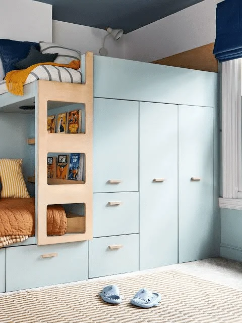 Kids loft bed components produced at an OEM panel furniture factory