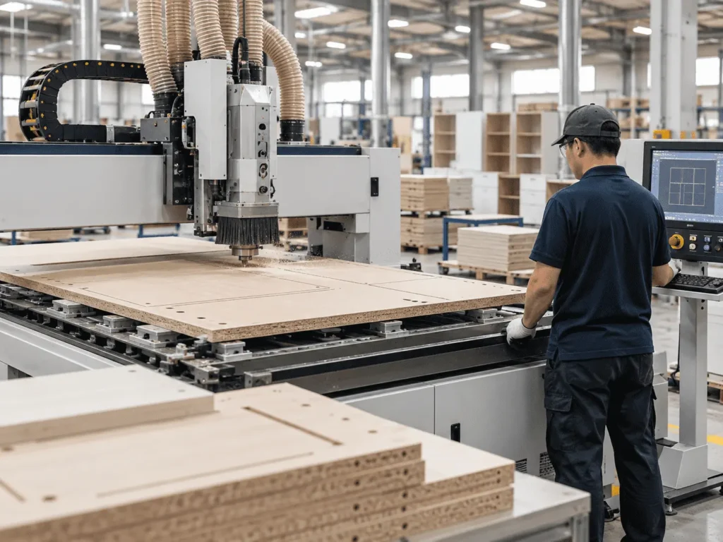 OEM home office furniture factory CNC panel production