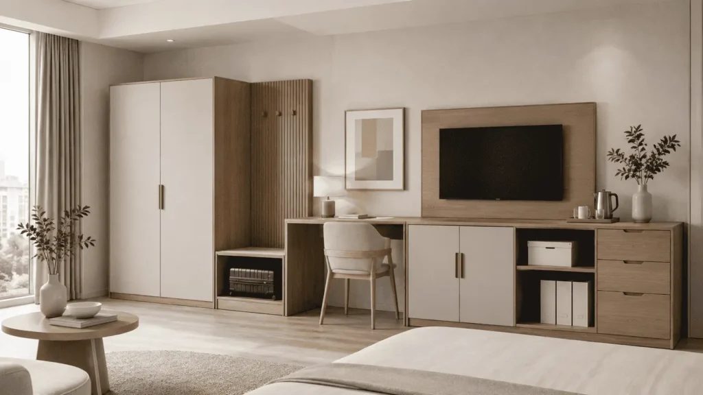 Custom storage cabinets OEM ODM manufacturer for hotel and apartment projects