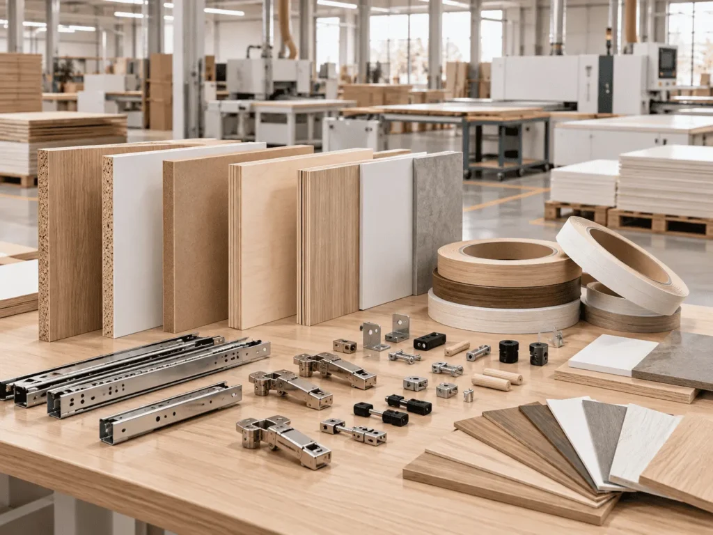 Panel materials for convertible furniture manufacturing MDF plywood particle board