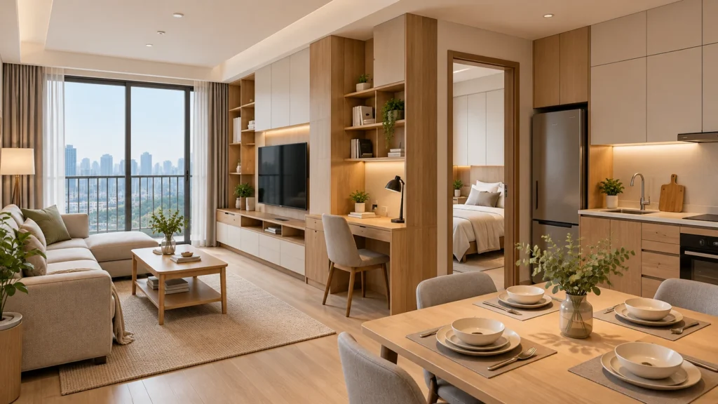 Apartment furniture manufacturer supplying custom panel furniture for bulk residential and apartment projects