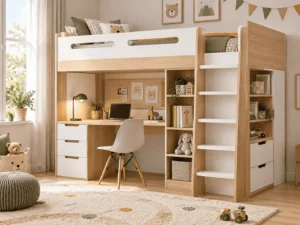 kids loft bed with desk manufacturer for OEM furniture projects