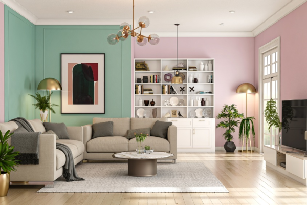 Modern modular living room furniture set with storage coffee table and media console for OEM/ODM export programs