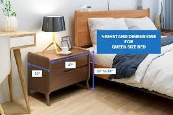 bedroom side tables with drawers in different heights and sizes