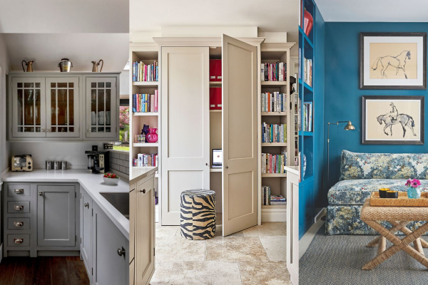 small living room storage cabinet in modern apartment layout